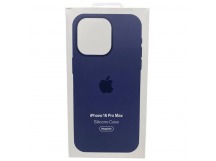 Чехол iPhone 16 Pro Max Silicone Case MagSafe OR с Анимацией Denim