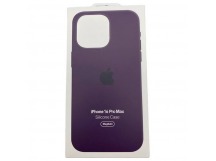 Чехол iPhone 16 Pro Max Silicone Case MagSafe OR с Анимацией Plum