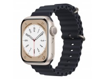 Ремешок - ApW Ocean Band Apple Watch 38/40/41мм силикон черный