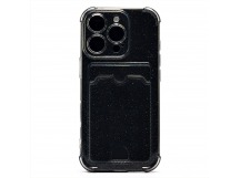 Чехол-накладка - SC300 с картхолдером для "Apple iPhone 16 Pro" (black) (236533)