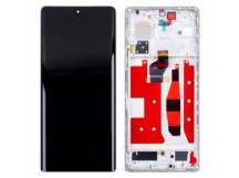 Дисплей для Huawei Honor 70 (FNE-NX9) модуль с рамкой Серебро - OR