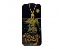 Защитное стекло iPhone 12/12 Pro (Monkey King OG ESD 0.4mm) тех упаковка Черное