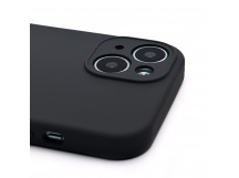 Чехол-накладка Soft Touch с закрытой камерой для Apple iPhone 15 (dark gray)