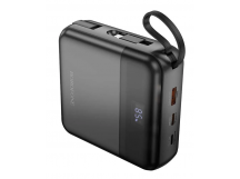 Внешний Аккумулятор (Power Bank) Borofone BJ64A 20000 mAh (22.5W, QC3.0, PD, USB, Lightning, Type-C, кабель Type-C, LCD) Черный