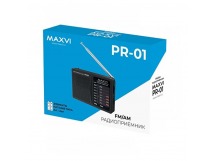 Радиоприемник MAXVI PR-01 (AM/FM/2 х АА) черный