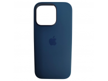 Чехол силиконовый Silicone Case MagSafe ORG iPhone 15 Pro Max темно-синий