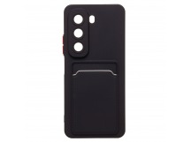 Чехол-накладка - SC337 с картхолдером для "Infinix Hot 50 4G" (black) (237577)