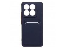 Чехол-накладка - SC337 с картхолдером для "Xiaomi 14T" (dark blue) (237290)