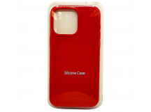 Чехол-накладка Silicone Case Apple iPhone 15 Pro красный