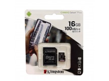 Карта памяти Kingston 1 Micro SD 16gb, черная