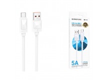 Кабель USB - TypeC BOROFONE BX109 5A (белый) 1м