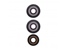 Стекло камеры для Itel A70 (A665L) (комплект 3 шт.) Черный