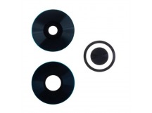 Стекло камеры для Xiaomi Poco M6 4G (2404APC5FG) (комплект 3 шт.) Черный