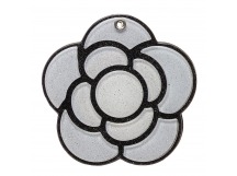 Наклейка - для телефона с зеркалом (Цветок) (gray) (237105)