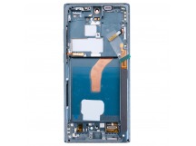 Дисплей для Samsung Galaxy S22 Ultra (S908B/S9080) модуль с рамкой Зеленый - (OLED)
