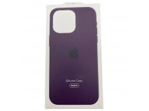 Чехол-накладка ORG Silicone Case SafeMag с анимацией для "Apple iPhone 16 Pro Max" (plum) (236683)