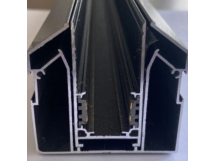 Магнитный шинопровод + профиль-держатель для натяжных потолков, 2 метра (чёрный), шт