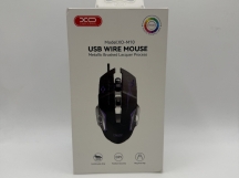 Мышь XO M10 проводная, 6 кн, USB, 1200-3200 DPI, чёрный