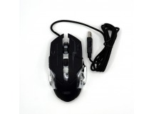 Мышь XO M10 проводная, 6 кн, USB, 1200-3200 DPI, чёрный