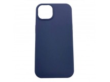 Чехол iPhone 13 Silicone Case (c Лого) №08 Полуночный Синий