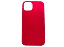 Чехол iPhone 13 Silicone Case (c Лого) №62 Фуксия