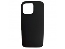 Чехол iPhone 14 Pro Max Silicone Case (c Лого) №18 Черный