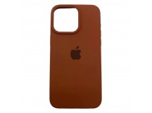 Чехол iPhone 14 Pro Max Silicone Case (c Лого) №32 Коричневый