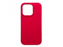 Чехол iPhone 14 Pro Max Silicone Case (c Лого) №62 Фуксия