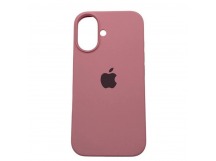 Чехол iPhone 16 Silicone Case (c Лого) №06 Розово-Розовый