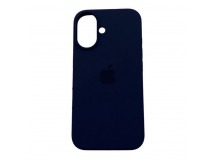 Чехол iPhone 16 Silicone Case (c Лого) №08 Полуночный Синий