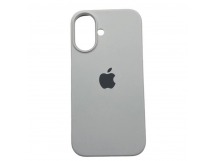 Чехол iPhone 16 Silicone Case (c Лого) №09 Белый