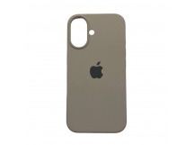 Чехол iPhone 16 Silicone Case (c Лого) №10 Серый