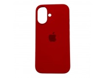 Чехол iPhone 16 Silicone Case (c Лого) №14 Красный