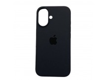 Чехол iPhone 16 Silicone Case (c Лого) №15 Серая Сажа