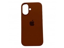 Чехол iPhone 16 Silicone Case (c Лого) №32 Коричневый