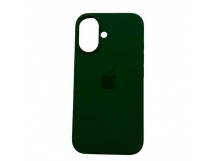 Чехол iPhone 16 Silicone Case (c Лого) №54 Темно-Зеленый