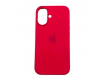 Чехол iPhone 16 Silicone Case (c Лого) №62 Фуксия