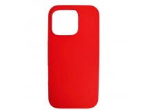 Чехол iPhone 16 Pro Silicone Case (c Лого) №14 Красный