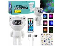 Проектор звездного неба Космонавт с колонкой XL-819 (белый)