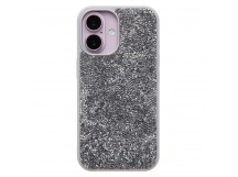 Чехол-накладка - PC071 POSH SHINE для "Apple iPhone 16" россыпь кристаллов (silver) (236542)