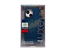 Чехол-накладка Luxo Creative PC  для "Apple iPhone 15" (135) (blue/green) (235831)