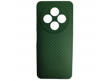 Чехол силиконовый Redmi 14C/POCO C75 карбон зеленый