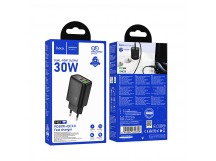 Адаптер сетевой Hoco N63 PD30W+QC3.0 (1C1A), цвет черный