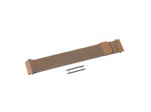Ремешок - WB06 Универсальный 22мм миланская петля на магните (регулируемый) (bronze gold) (237441)
