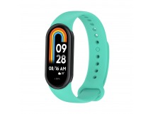 Ремешок - WB13 силикон на кнопке Xiaomi Mi Band 8 (dark green) (236228)