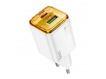 Адаптер Сетевой Hoco N52 USB/Type-C 3A/20W (white) (236356)