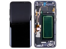 Дисплей для Samsung Galaxy S8 (G950F) модуль с рамкой Черный - (OLED)
