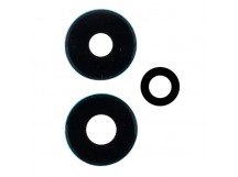 Стекло камеры для Xiaomi Redmi Note 13 4G (23129RAA4G/23124RA7EO/23129RA5FL) (комплект 3 шт.) Черный