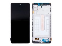 Дисплей для Samsung Galaxy M52 5G (M526B) модуль с рамкой Черный - (OLED) (Full Size)
