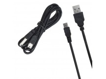 Кабель USB - Mini USB D10 - черный 1м